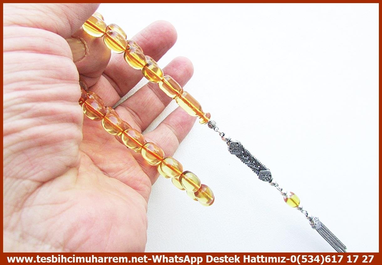 Sarı Ton TesbihlerTM14011Muharrem Karaoğlu Usta Dizayn Ateş Kehribar Tesbih – Bal Köpüğü Renk, Kapsül Kesim, Gümüş Püsküllü, “Horoz” Temalı Özel Tespih Tespih AteşKehribar I Bal Köpüğü Kapsül Kesim Gümüş Püskül Horoz Tesbih 