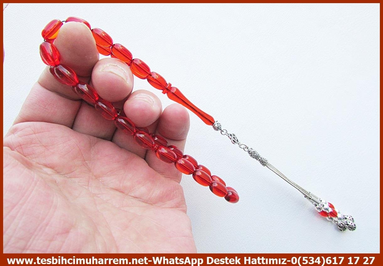 Tütün Ton TesbihlerTM14037Muharrem Karaoğlu Usta Dizayn Çorum-Alaca Ateş Kehribar Tespih – Uzun Gümüş Püsküllü, Çaysak, Badem Kesim Günlük Çekim TesbihTespih Ateş Kehribar I Badem Kesim Çaysak Gümüş Püskül Tasarım Çorum Alaca Tesbih