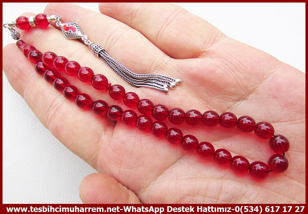 Ateş Kırmızı Ton TesbihlerTM14051Muharrem Karaoğlu Usta Dizayn Fatih Bey Ateş Kehribar Tespih – Bürokrat Tarz, Bilek Boy, Gümüş Püsküllü El Yapımı Koleksiyonluk TespihTespih Bürokrat I Bilek Boy Gümüş Püskül Ateş Kehribar Tesbih Fatih Bey 
