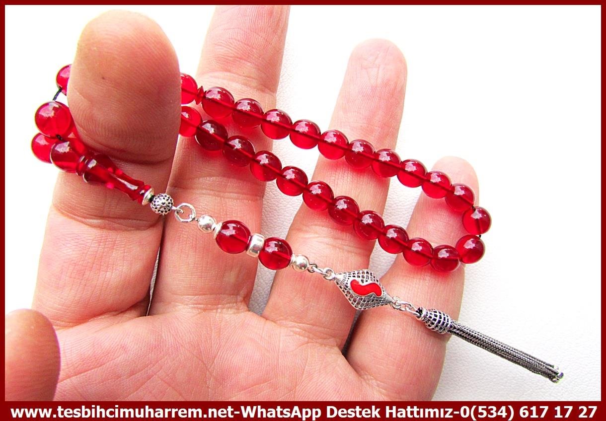 Ateş Kırmızı Ton TesbihlerTM14051Muharrem Karaoğlu Usta Dizayn Fatih Bey Ateş Kehribar Tespih – Bürokrat Tarz, Bilek Boy, Gümüş Püsküllü El Yapımı Koleksiyonluk TespihTespih Bürokrat I Bilek Boy Gümüş Püskül Ateş Kehribar Tesbih Fatih Bey 