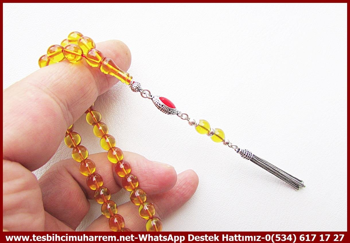 Sarı Ton TesbihlerTM14050Muharrem Karaoğlu Usta Dizayn Hasan Bey Ateş Kehribar Tespih – Bürokrat Tarz, Bilek Boy, Gümüş Püsküllü El Yapımı Koleksiyonluk TespihTespih Bürokrat I Bilek Boy Gümüş Püskül Ateş Kehribar Hasan Bey Tesbih