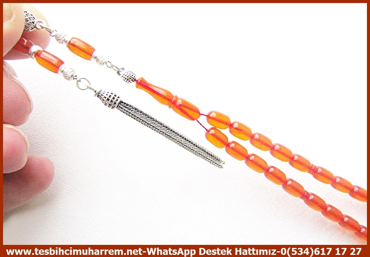 Kayısı Kehribar TesbihlerTM13984Muharrem Karaoğlu Usta Dizayn Sıkma Kehribar Tesbih – Zar Ton, İnce Kapsül Kesim, Gümüş Tasarım, “Derman” İsimli Özel TespihTespih Sıkma Kehribar I Gümüş Tasarım İnce Kapsül Kesim Zar Ton Derman Tesbih 