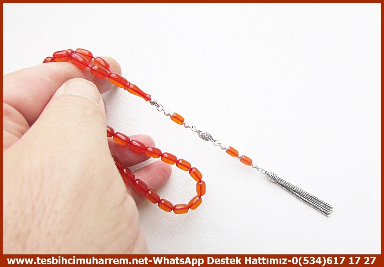 Kayısı Kehribar TesbihlerTM13984Muharrem Karaoğlu Usta Dizayn Sıkma Kehribar Tesbih – Zar Ton, İnce Kapsül Kesim, Gümüş Tasarım, “Derman” İsimli Özel TespihTespih Sıkma Kehribar I Gümüş Tasarım İnce Kapsül Kesim Zar Ton Derman Tesbih 