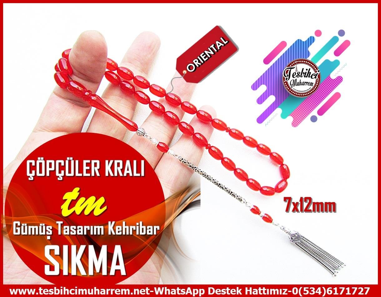 Turuncu Kehribar TesbihlerTM13844Muharrem Karaoğlu Usta Dizayn Tespih | Turuncu Bademi Sıkma Kehribar, Gümüş Püskül, “Çöpçüler Kralı” Model TesbihTespih Sıkma Kehribar l Gümüş Püskül Tasarım Kayısı Çöpçüler Kralı Tesbih