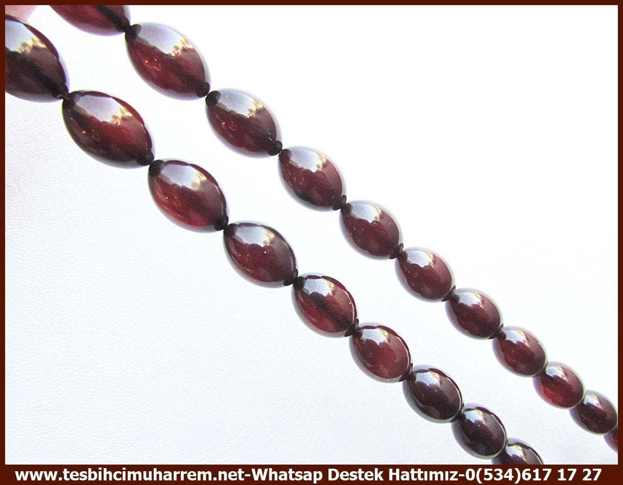 Patlıcan Moru Kehribar TesbihlerTM13494Muharrem Karaoğlu Usta Dizayn Tespih | Vişne Sıkma Kehribar, Beyzi Kesim, Gümüş Püsküllü 