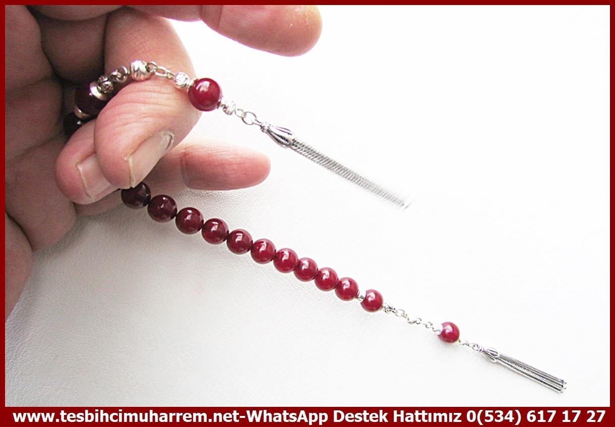 Kehribar Zaza Sallama TesbihlerTM14105Muharrem Karaoğlu Usta İşçilikli Zaza Sallama Sıkma Kehribar Tesbih – Vişne Renk, Gümüş Tasarım, “Dayı” İsimli Özel Tespih Tespih Zaza Sallama I Full Gümüş Tasarım Vişne Küre Kesim Dayı Tesbih