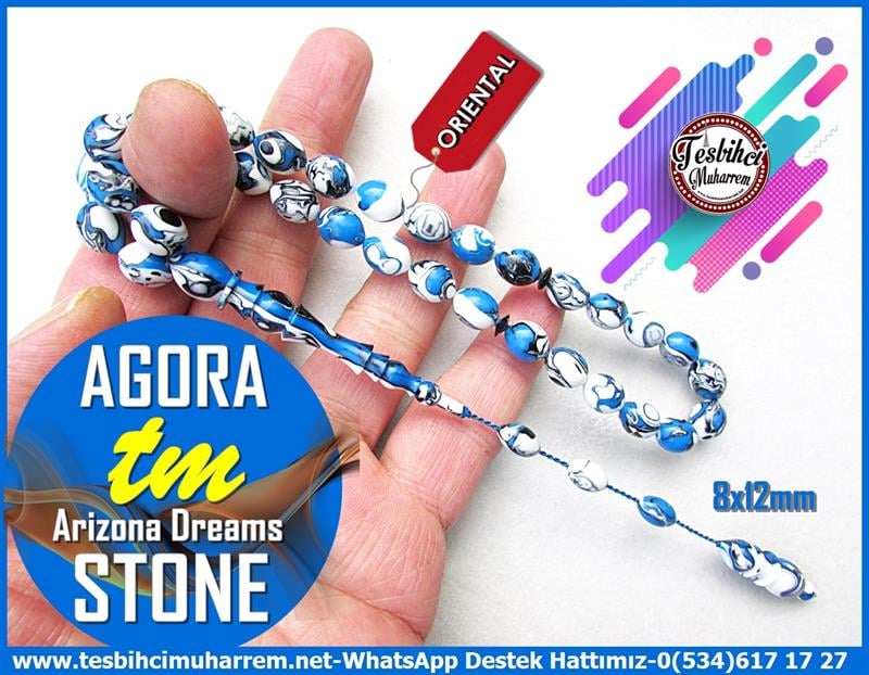 Turkuaz Firuze Taş TesbihlerTM12345Multicolor Beyzi Kesim Arizona Dreams Stone Tesbih AgoraMulticolor Beyzi Kesim Arizona Dreams Stone Tesbih Agora