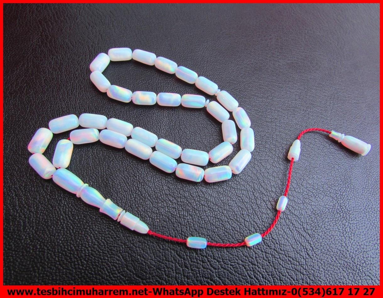 Opal(Sentetik)Sıkma TesbihTM13739Mustafa Bozyel Usta El İşçiliği Opal Tespih | Premium Çalışma, Amerikan Kesme, Sedefli Yansımalı 