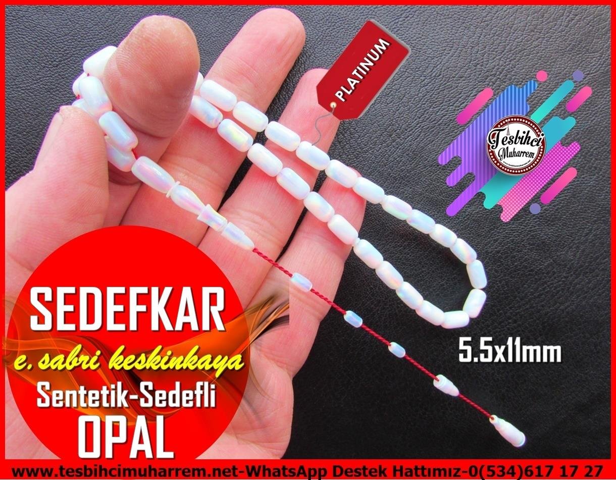 Opal(Sentetik)Sıkma TesbihTM13739Mustafa Bozyel Usta El İşçiliği Opal Tespih | Premium Çalışma, Amerikan Kesme, Sedefli Yansımalı 