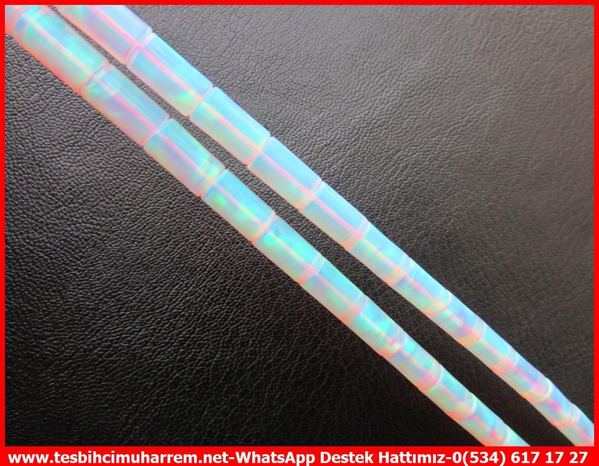 Opal(Sentetik)Sıkma TesbihTM13373Mustafa Bozyel Usta El İşçiliği Opal Tespih | Premium Çalışma, Amerikan Kesme, Sedefli Yansımalı 