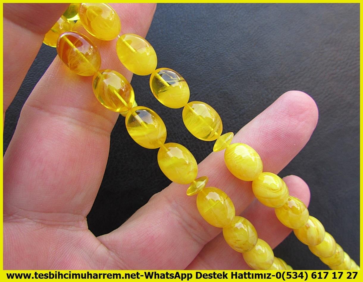 Hareli Damarlı Sarı Kehribar TesbihlerTM13369Mustafa Erbay 