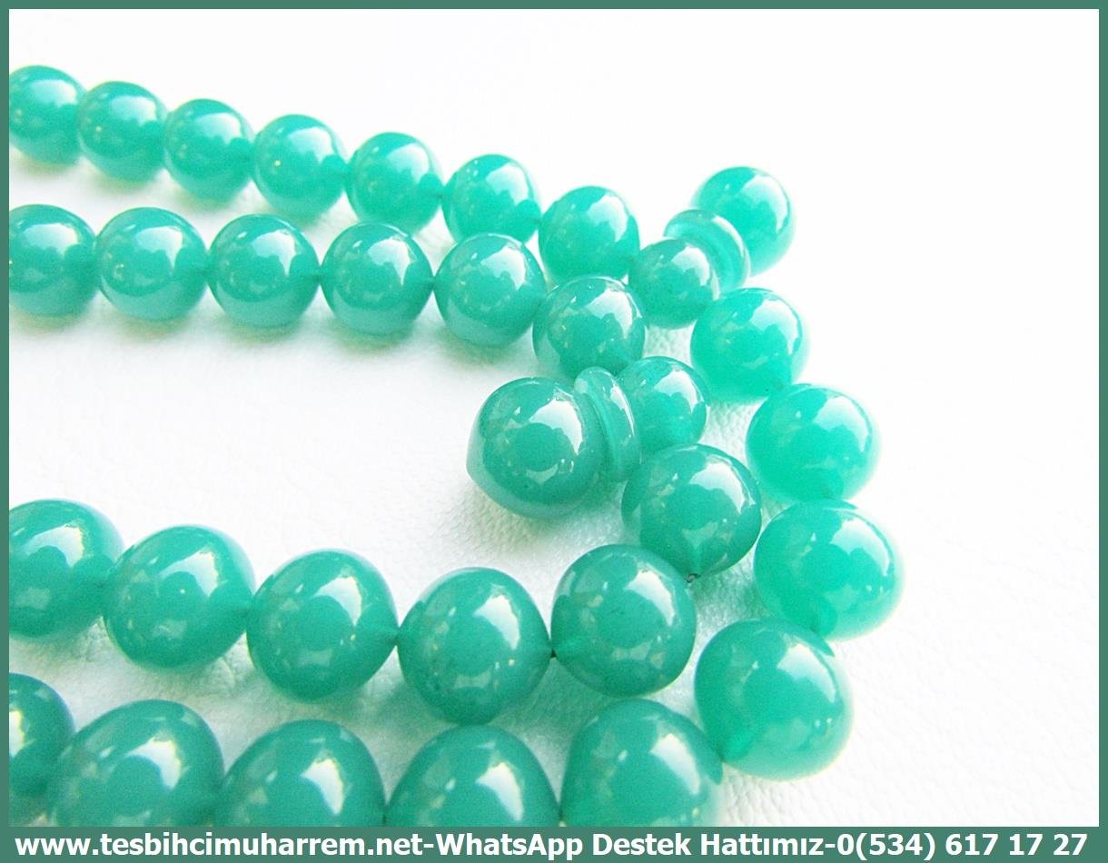 99luk Dua Ve Namaz TesbihatlarıTM13330Mustafa Erbay Usta El İşçiliği 99'luk Katalin Tespih | Türbe Yeşili, Sığırcık Kesim, 