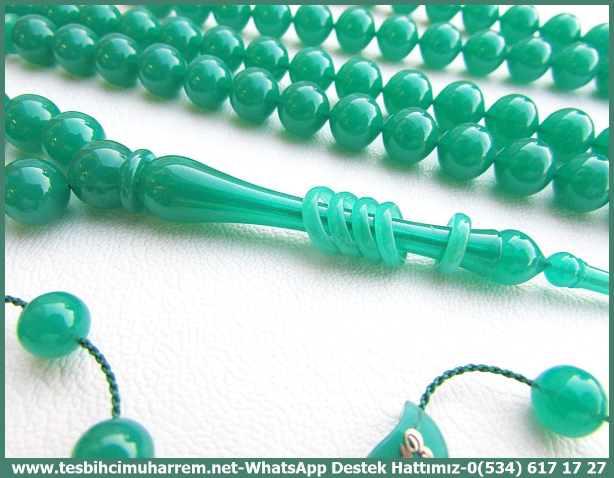 99luk Dua Ve Namaz TesbihatlarıTM13330Mustafa Erbay Usta El İşçiliği 99'luk Katalin Tespih | Türbe Yeşili, Sığırcık Kesim, 