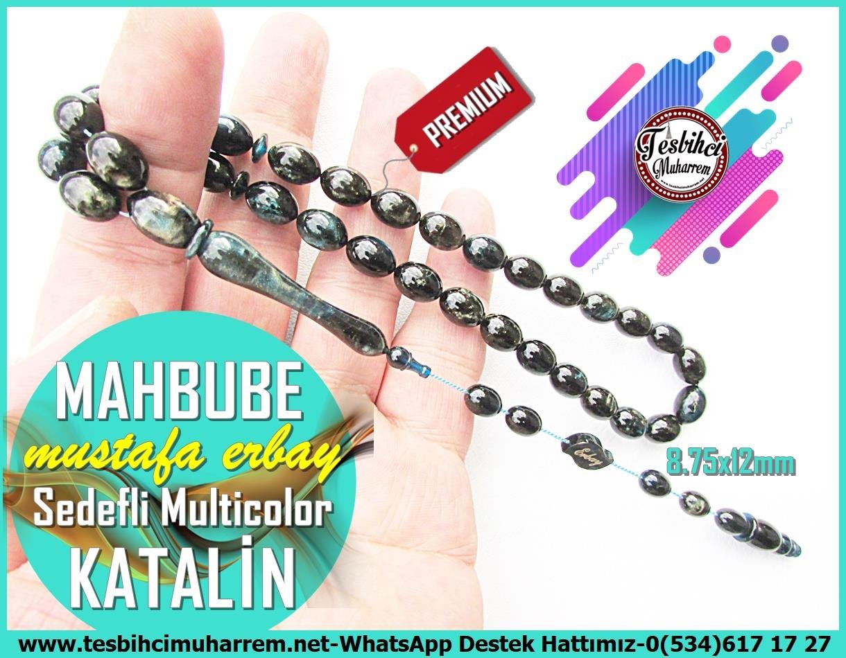 Katalin Ve Bağa TesbihlerTM13288Mustafa Erbay Usta El İşçiliği Katalin Tesbih | Yıldız Sırlı Simli Sedefli Multicolor Beyzi Kesim Mahbube TespihTespih Katalin I Yıldız Sırlı Sedefli Multicolor Beyzi Kesim Mahbube Tesbih