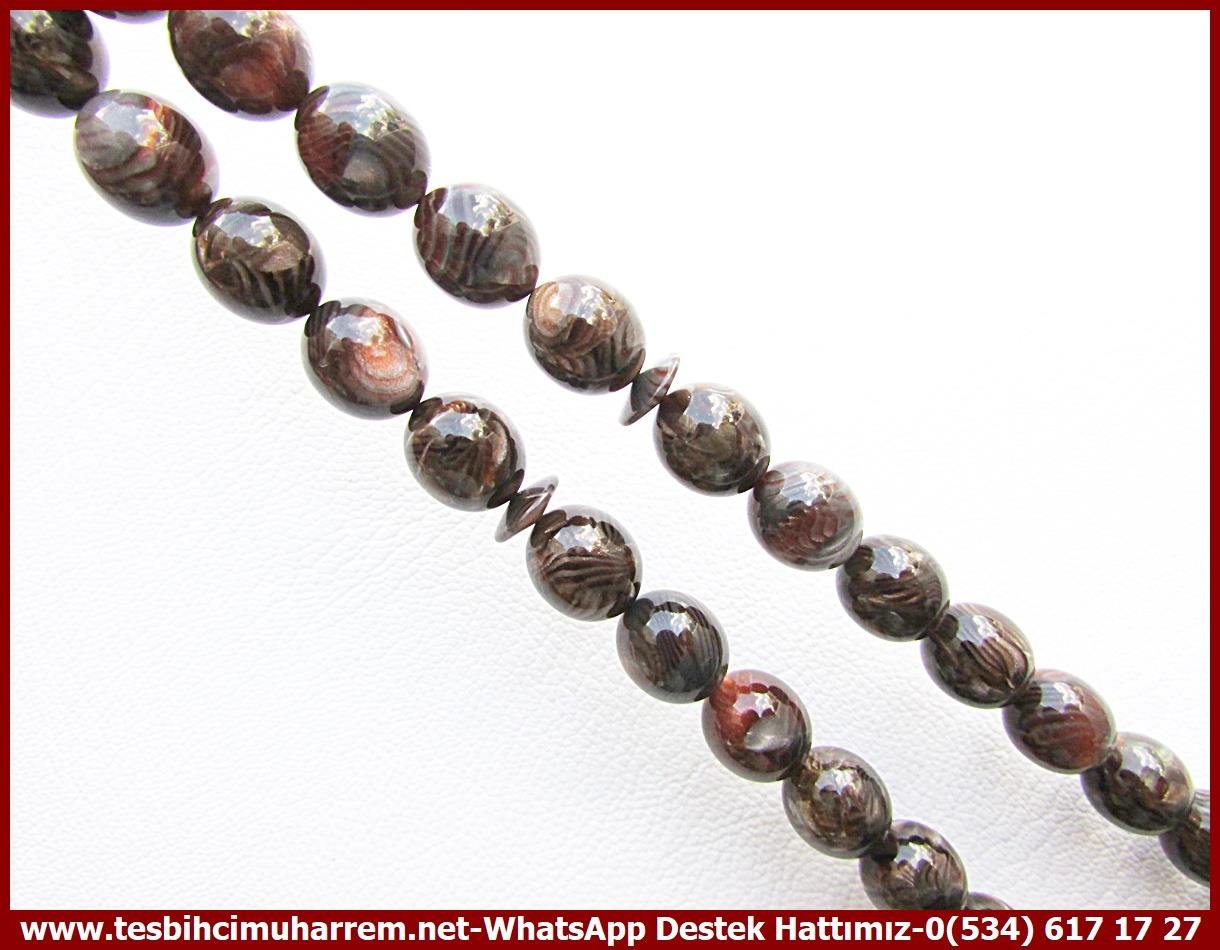 Galanit TesbihTM12382Mustafa Erbay Usta El İşçiliği Tespih | Galalith, Premium Çalışma, Sığırcık Kesim, Kum Simli Sedefli, Eski Fransız 