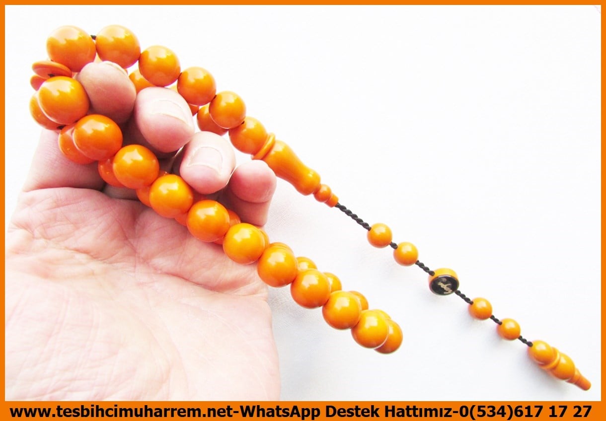 Orjinal Eski Alman Kehribar TesbihlerTM13326Mustafa Erbay Usta İşçilikli Tespih Orjinal Bakalit I Özel Gömme Kutulu Sertifikalı Limited Edition Turuncu Küre Kesim Battal Eskici TesbihTespih Orjinal Bakalit I Özel Gömme Kutulu Sertifikalı Turuncu Küre Kesim Battal Eskici Tesbih 