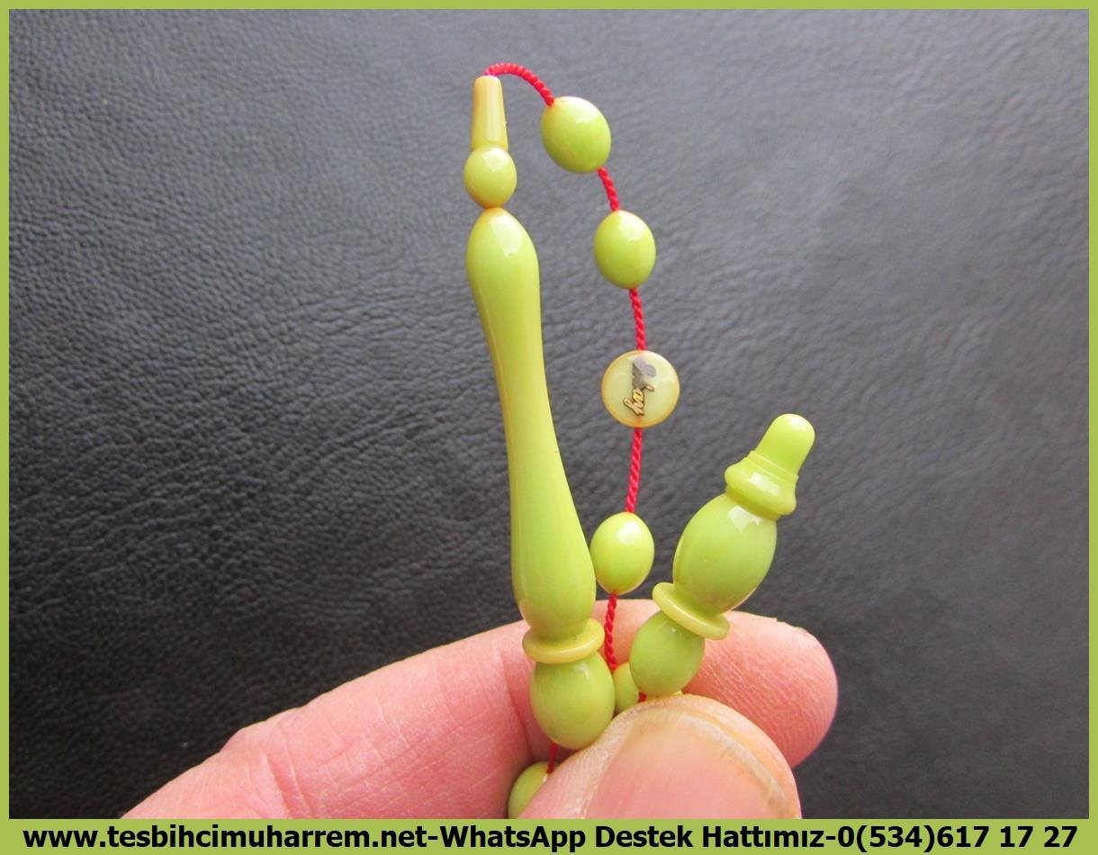 Katalin Ve Bağa TesbihlerTM13615Mustafa Erbay Usta Tornası | Katalin Tespih, Eski Alman Objeden, Pastel Yeşil, 