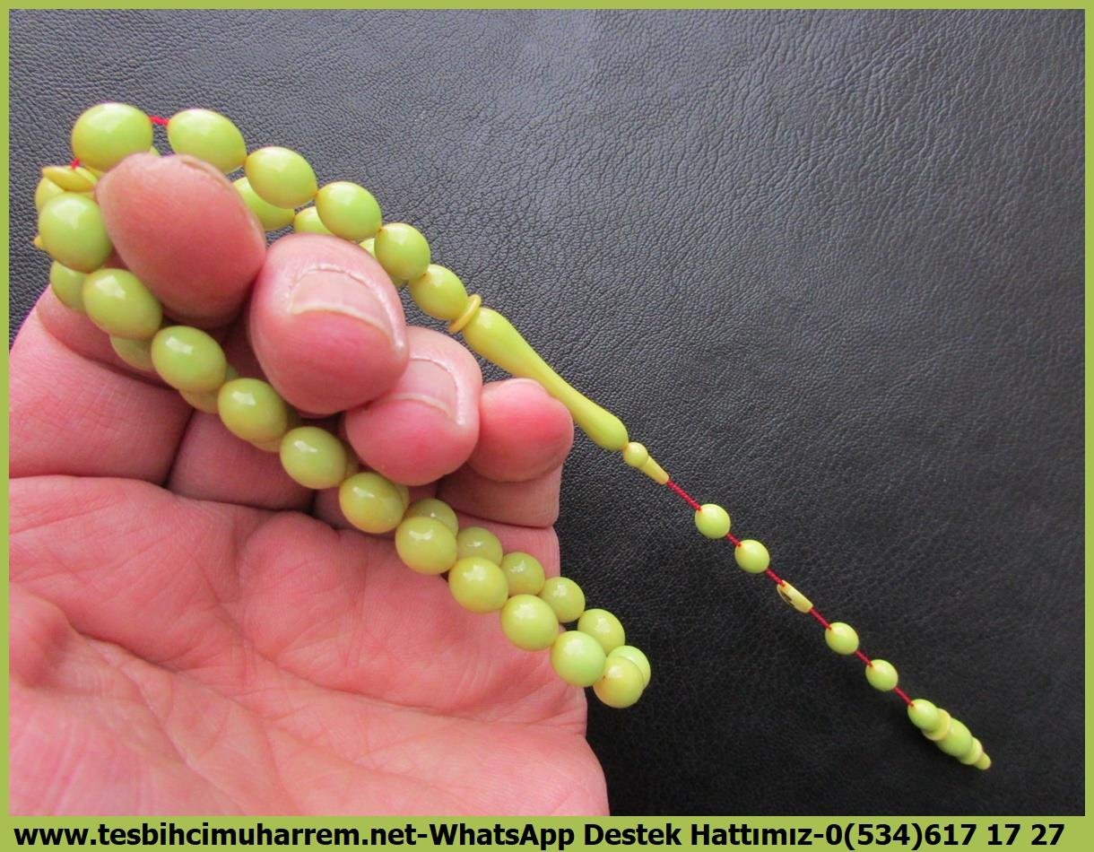 Katalin Ve Bağa TesbihlerTM13615Mustafa Erbay Usta Tornası | Katalin Tespih, Eski Alman Objeden, Pastel Yeşil, 