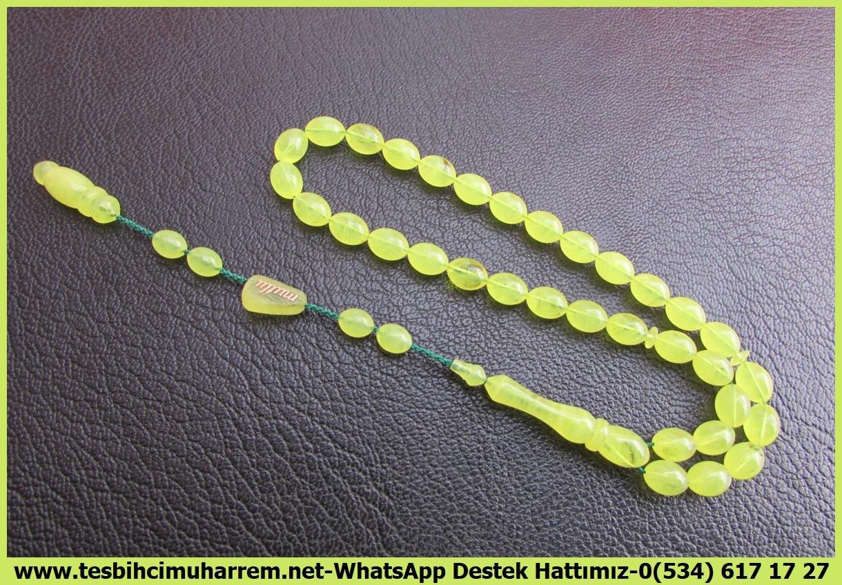 Maskot, Bileklik ve Bürokrat TespihlerTM14121Mutlu Kaan Erbay Usta İmzalı Gerbera Tespih | Bürokrat Katalin I |Neon Sarı | Bilek Boy Arpa Kesim Özel Tasarım TesbihTespih Bürokrat Katalin I Bilek Boy Neon Sarı Özel Çalışma Gerbera Tesbih 