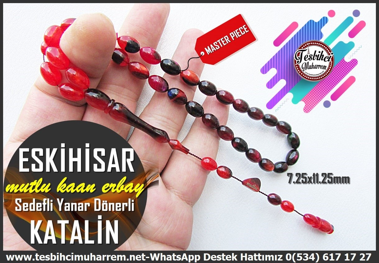 Katalin Ve Bağa TesbihlerTM14496Mutlu Kaan Erbay Usta İmzalı Kırmızı Siyah Katalin Tespih I Özel Çalışma Özel Malzeme Eskihisar TesbihKırmızı Siyah Katalin Tespih I Özel Çalışma Özel Malzeme Eskihisar  Tesbih