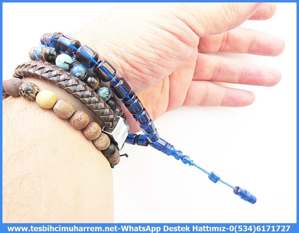 Efe Maskot TesbihlerTM13873Mutlu Kaan Erbay Usta İşçiliği Tespih | Maskot Model, Eflatun Renk, Efe Tarzı Bileklik – “Mutlu Baba” TesbihTespih Maskot Katalin l Mavi Bileklik Efe Boy Maviş Tesbih 