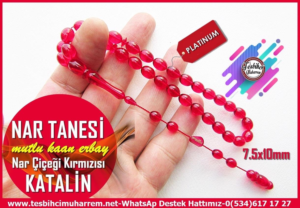 Katalin Ve Bağa TesbihlerTM14067Mutlu Kaan Erbay Usta Nar Tanesi Katalin Tespih – Nar Kırmızısı Renk, Beyzi Kesim, El Yapımı Koleksiyonluk TesbihTespih Katalin I Beyzi Kesim Nar Kırmızısı Nar Tanesi Tesbih
