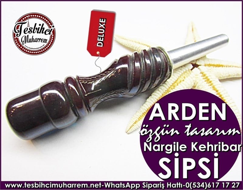 Nargile Sipsisi Mor Mavi Yansımalı Ton Özgün Tasarım Kehribar Arden Model
