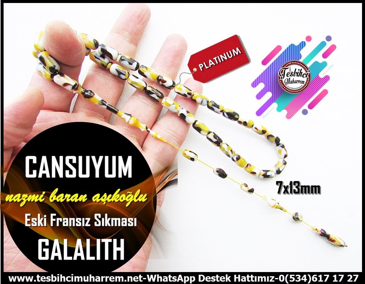 Galanit TesbihTM12227Nazmi Baran Aşıkoğlu Usta Tespih Fransız Galalith Sıkma I Kaplumbağa Desenli Muazzam Kapsül Kolleksiyonluk ''Cansuyum'' TesbihTespih Fransız Galalith Sıkma I Kaplumbağa Desenli Muazzam Kapsül Kolleksiyonluk Cansuyum Tesbih