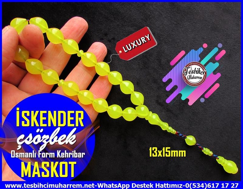 Hareli Damarlı Sarı Kehribar TesbihlerTM12338Neon Sarı Sığırcık Maskot Sıkma Kehribar Tespih Efe Bilek Boy İskender Tesbih Neon Sarı Sığırcık Maskot Sıkma Kehribar Tespih Efe Bilek Boy İskender Tesbih 