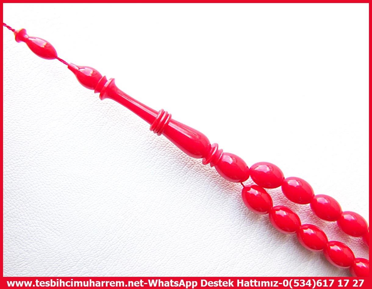 Katalin Ve Bağa TesbihlerTM13783Ömer Bozkurt Usta İşçilikli Tespih | Eski Alman Katalin, Nar Çiçeği Pembesi, Halkalı Beyzi Kesim, 