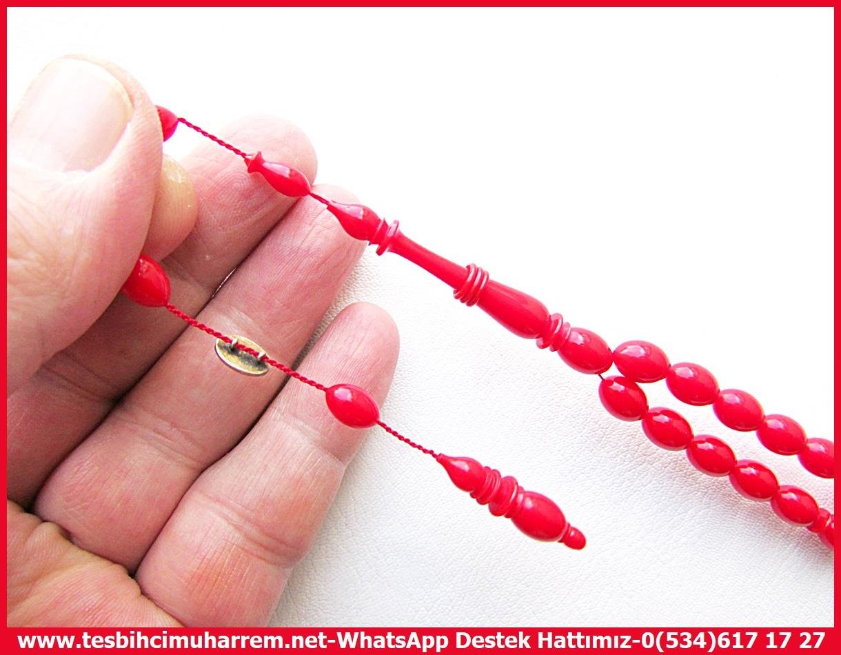 Katalin Ve Bağa TesbihlerTM13783Ömer Bozkurt Usta İşçilikli Tespih | Eski Alman Katalin, Nar Çiçeği Pembesi, Halkalı Beyzi Kesim, 