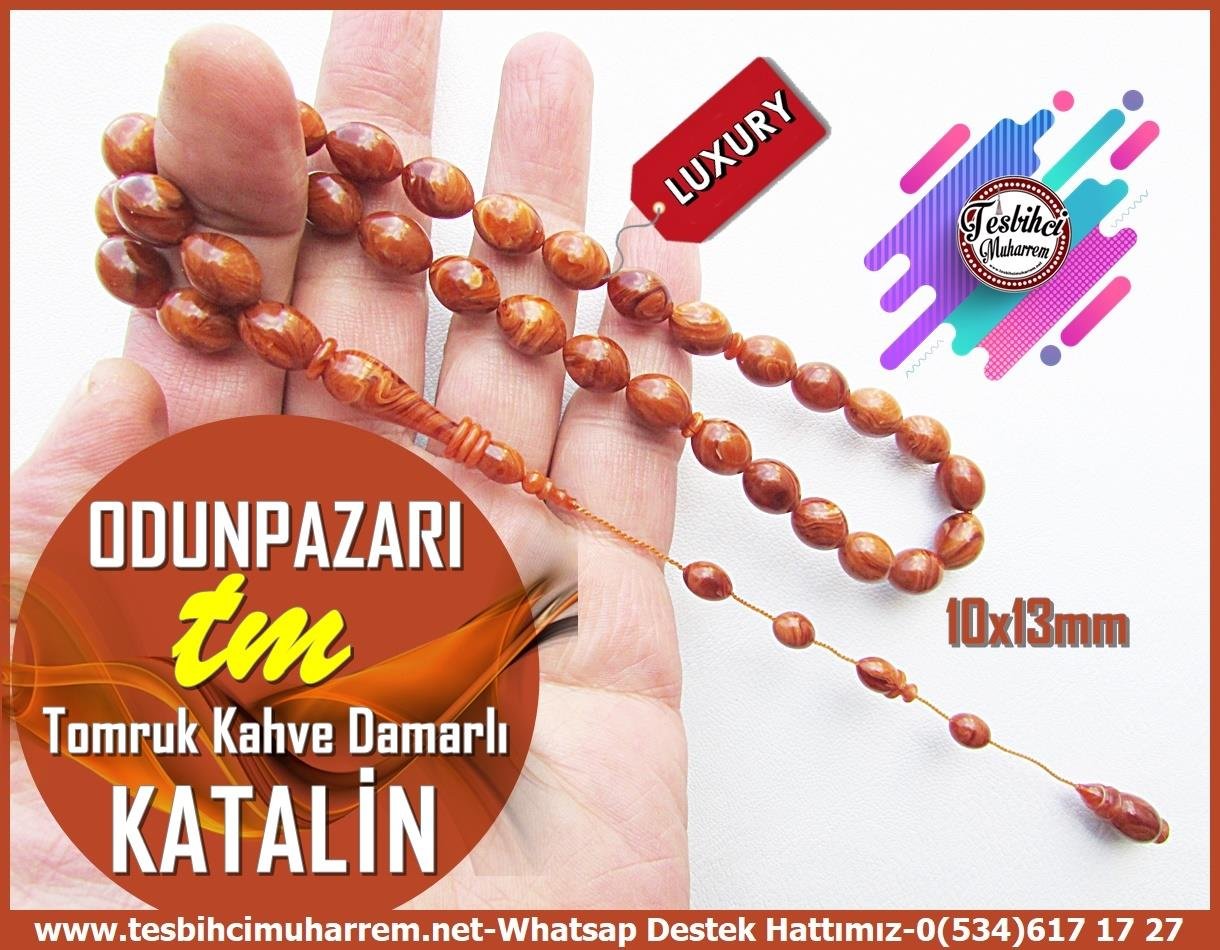 Katalin Ve Bağa TesbihlerTM13597Önder Yemlihanoğlu Usta Tornası Tespih | Katalin, Beyzi Model, Tomruk Kahve Damarlı, 