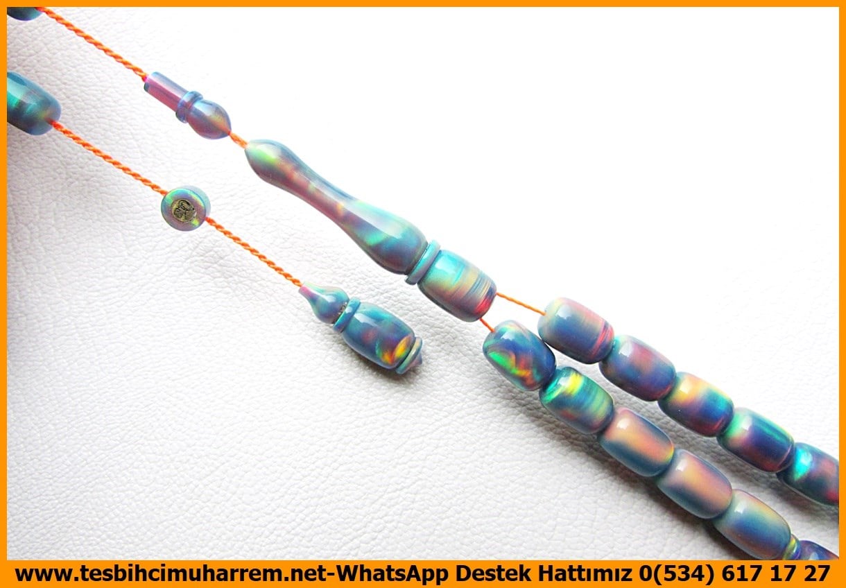 Opal(Sentetik)Sıkma TesbihTM14321Öner Erol Usta El İşçiliği SSedefli Yanar Dönerli Renkli Opal Tespih I Özel Çalışma Kapsül Kesim Scallops TesbihSedefli Yanar Dönerli Renkli Opal Tespih I Özel Çalışma Kapsül Kesim Scallops Tesbih
