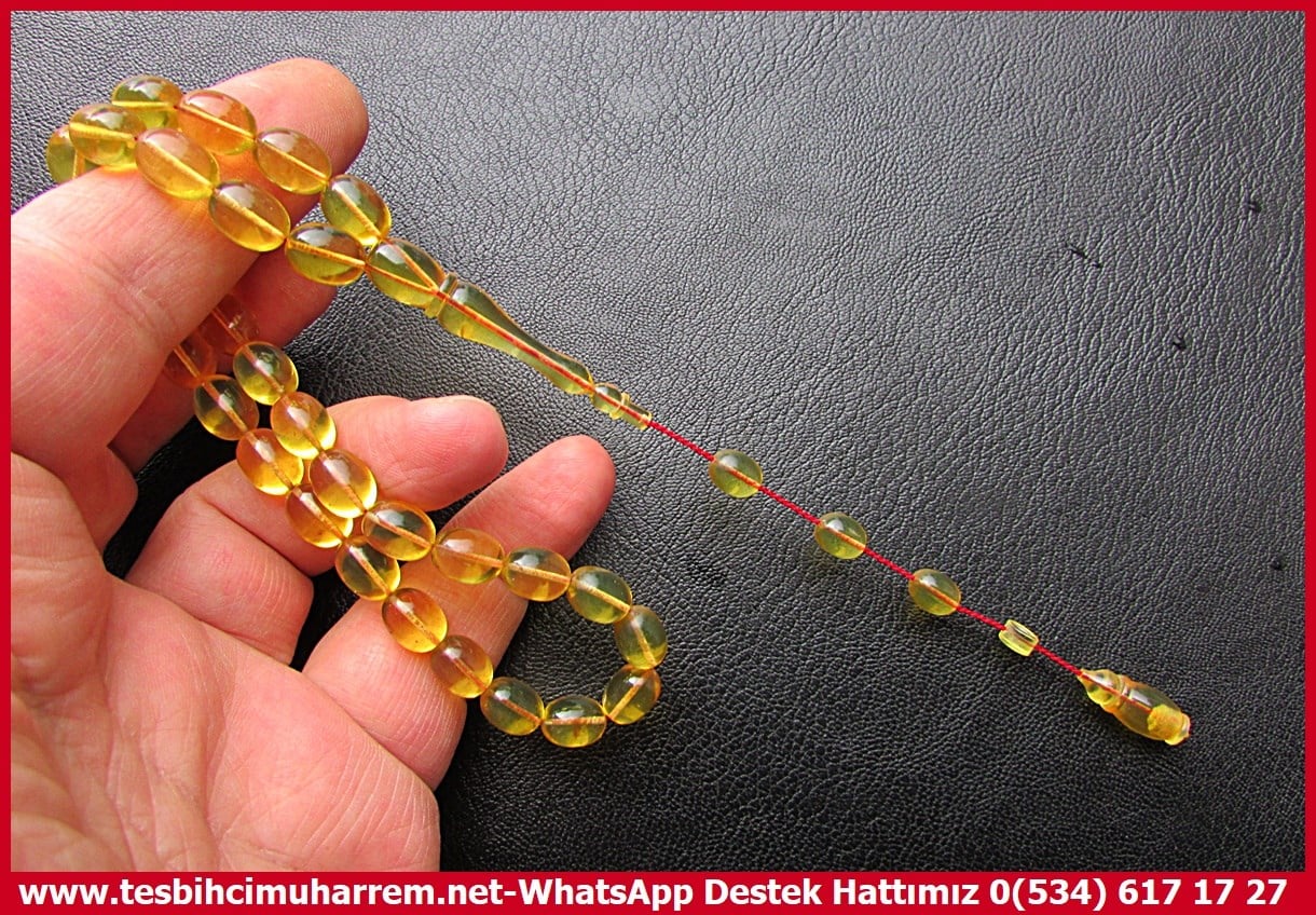  Damla Kehribar TesbihlerTM14323Öner Erol Usta İmzalı Litvanya Stick Pres Damla Kehribar Tesbih – “Meselem” Özel Çalışma Koleksiyonluk Premium TesbihLitvanya Stick Pres Damla Kehribar Tespih I Özel Çalışma Meselem Tesbih