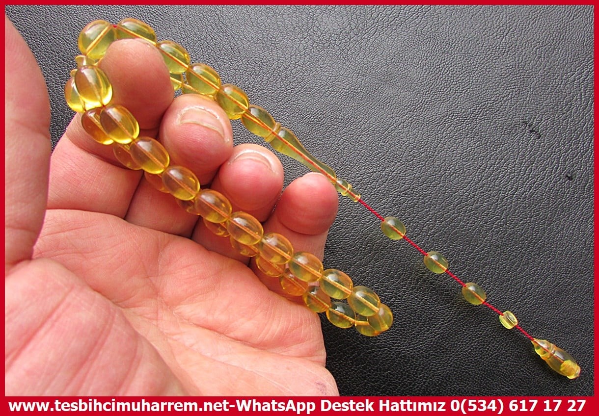  Damla Kehribar TesbihlerTM14323Öner Erol Usta İmzalı Litvanya Stick Pres Damla Kehribar Tesbih – “Meselem” Özel Çalışma Koleksiyonluk Premium TesbihLitvanya Stick Pres Damla Kehribar Tespih I Özel Çalışma Meselem Tesbih