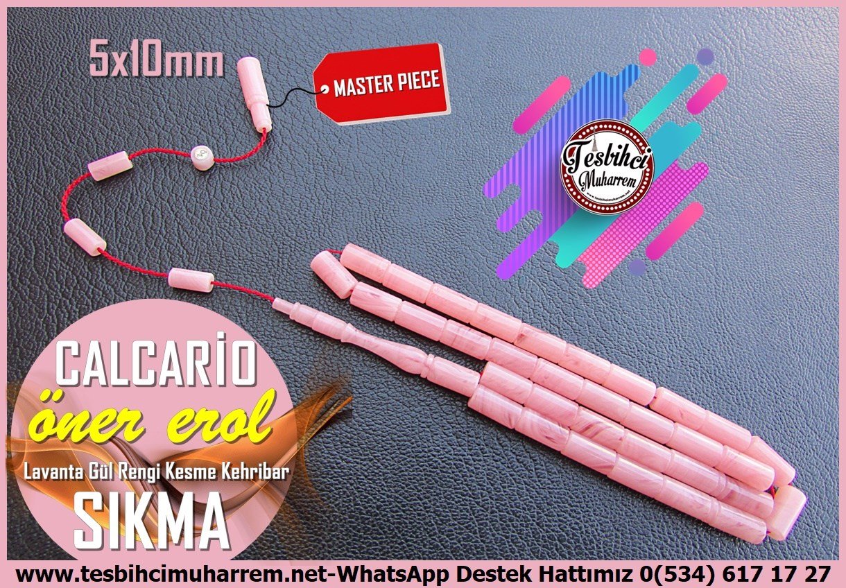 Pembe Kehribar TesbihlerTM14534Öner Erol Usta İmzalı Sıkma Kehribar Tesbih I Özel Dik Kesme Lavanta Gül Rengi Calcario TesbihÖner Erol Usta İmzalı Sıkma Kehribar Tesbih I Özel Dik Kesme Lavanta Gül Rengi Calcario Tesbih