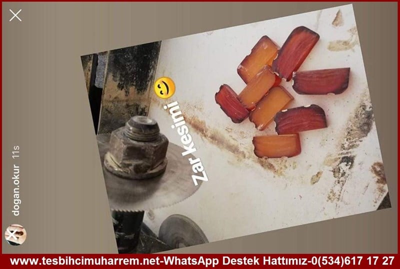 Orjinal Alman Oyun Zarı Üst Düzey İşçilik Saydam Zar Kehribar Tesbih