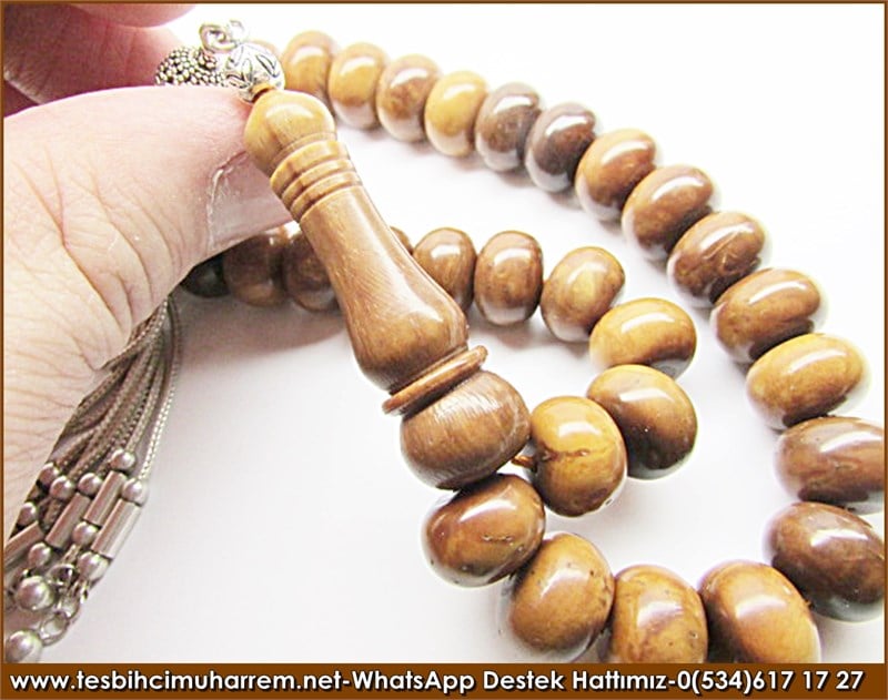 Osmanlı Usulü Süzme Tekeri Naturel Kuka Tesbih Arnavut Ercan 