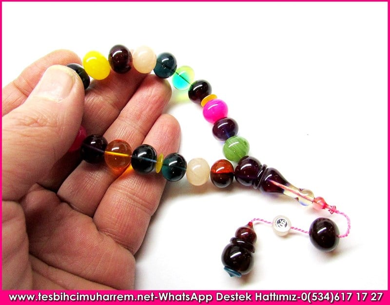 Özel Çalışma Color Mix Efe Sıkma Kehribar Tesbih Organize İşler-2