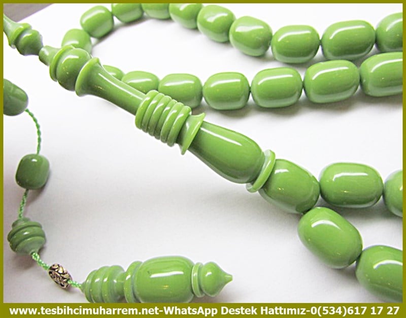 Özel Çalışma Feldspat Pastel Yeşil Taş Çimstone Tesbih Yeşilçam Şarkıları