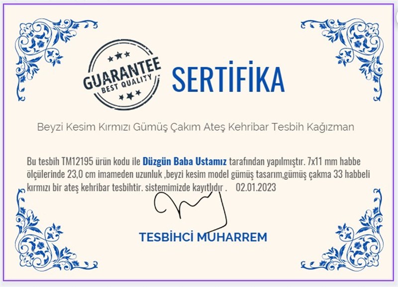 Ateş Kırmızı Ton TesbihlerTM12195Özel Çalışma Gümüş Püsküllü Beyzi Kesim Kırmızı Gümüş Çakım Ateş Kehribar Tesbih KağızmanÖzel Çalışma Gümüş Püsküllü Beyzi Kesim Kırmızı Gümüş Çakım Ateş Kehribar Tesbih Kağızman