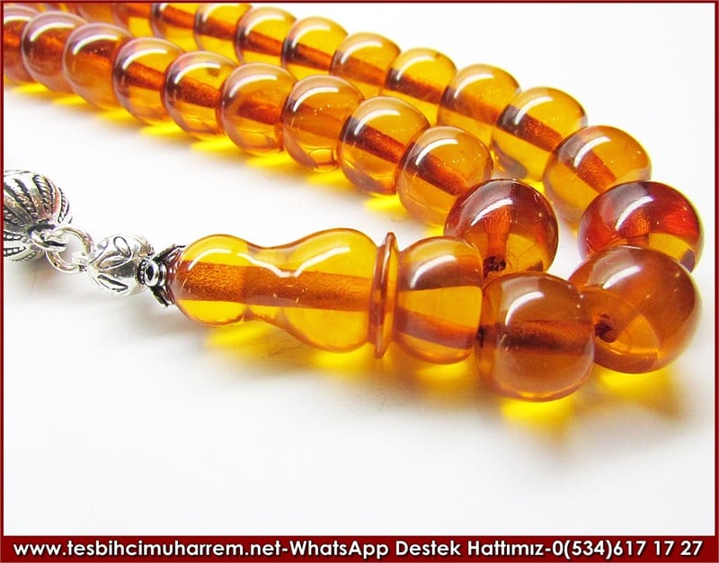 Özel Gümüş Tasarım Bileklik Sıkma Kehribar Tesbih Çamur Şevket