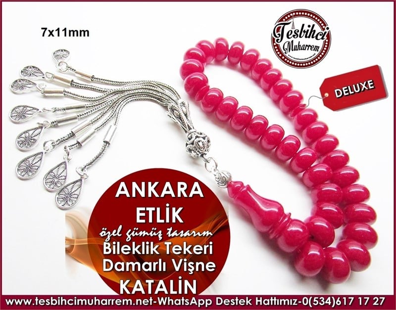 Özel Gümüş Tasarım Mercansal Tekeri Bileklik Katalin Tesbih Ankara Etlik