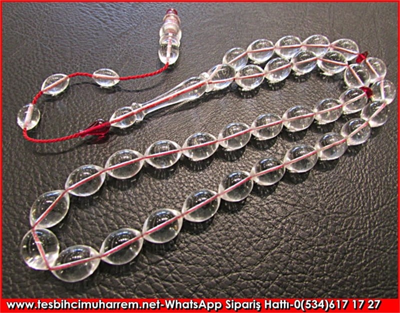 Özel İşçilik Buz Saydam Flexiglass Tesbih Sistemli Aşk Baki 