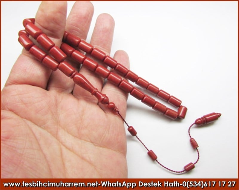 Özel İşçilik Kiremit Sıkma Kehribar Tesbih Kiremitte Köfte