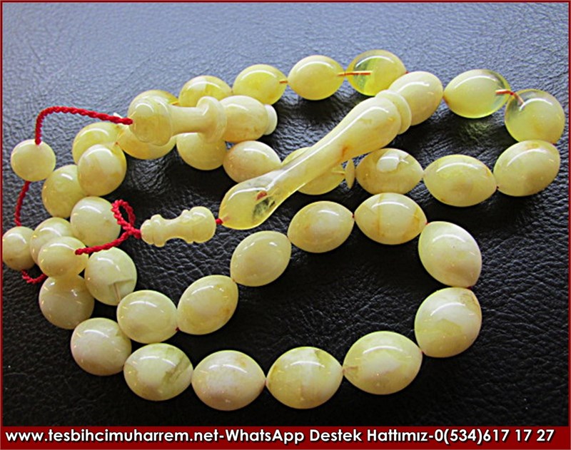 Özel İşçilik Mügellef Damla Kehribar Tesbih Şehrin Yolu 