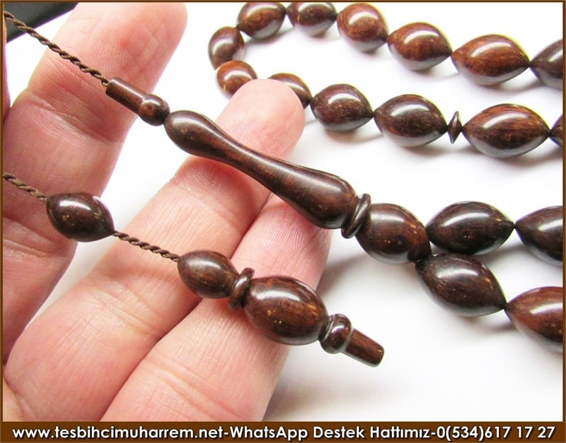 Özel İşçilik Naturel Yılan Ağacı Snakewood Tesbih Karadağın Kör Yılanı 
