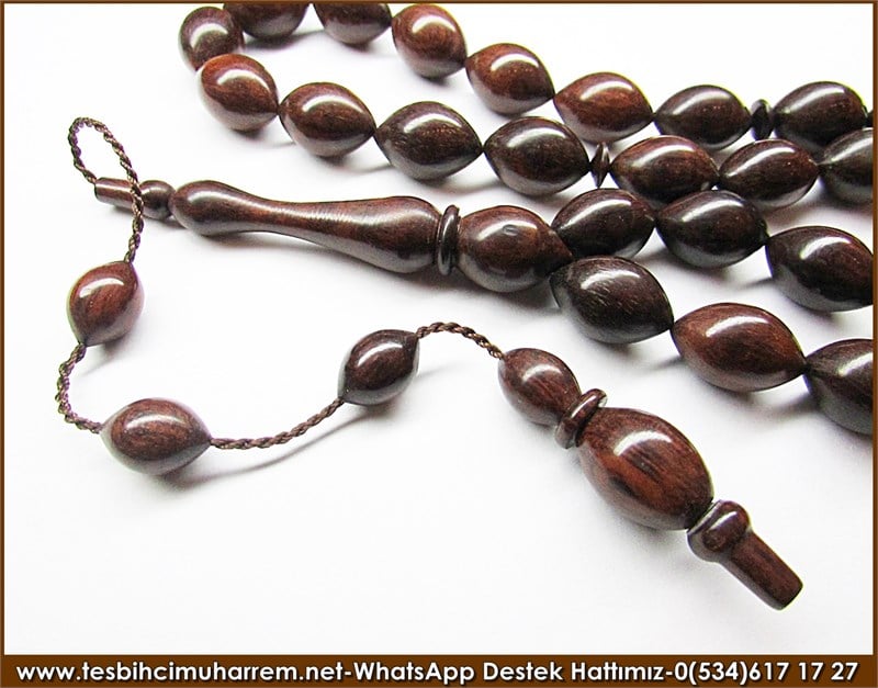 Özel İşçilik Naturel Yılan Ağacı Snakewood Tesbih Karadağın Kör Yılanı 
