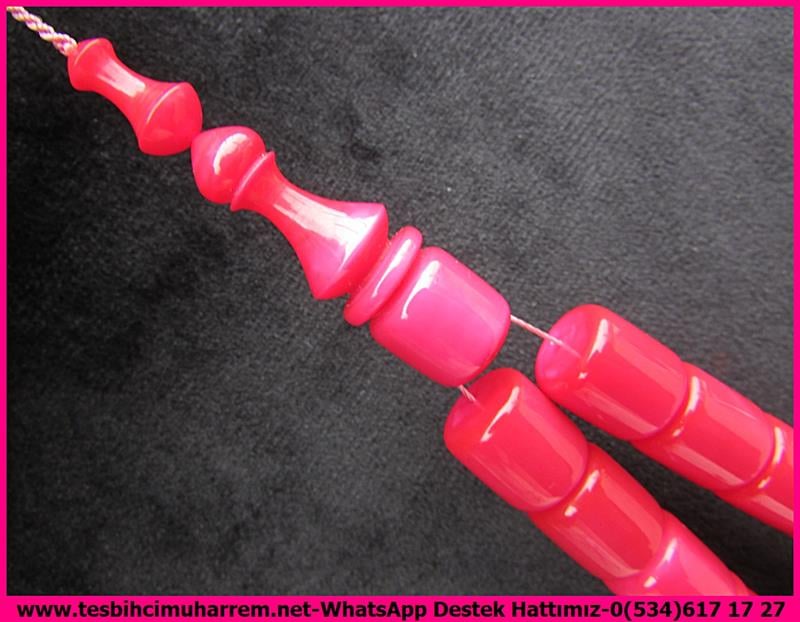 Efe Maskot TesbihlerTM12328Özel İşçilik Pembe Renk Galalit Tespih Bileklik Efe Maskot Tesbih CanısıÖzel İşçilik Pembe Renk Galalit Tespih Bileklik Efe Maskot Tesbih Canısı