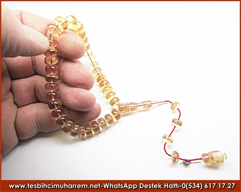 Özel İşçilik Su Damlası Bileklik Ateş Kehribar Tesbih Diril 